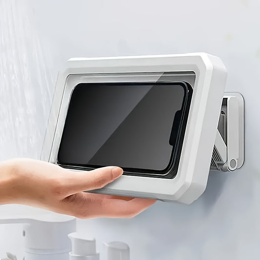 Waterproof Phone Holder for Shower, Waterproof Shower Phone Holder, Anti-Fog High Sensitivity Phone Mount for Shower, 360° Rotation Touchable Shower Phone Case, Angle Adjustable