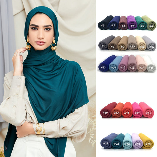 Casual Premium Cotton Jersey Hijabs Muslim