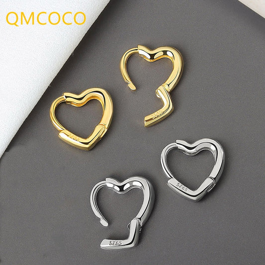 Silver Color Simple Heart Shape for women