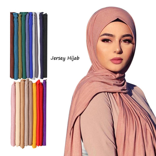 Fashion Modal Cotton Jersey Hijab Scarf Long