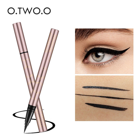 O.TWO.O Zwarte vloeibare eyeliner oogmake-up Super waterdicht