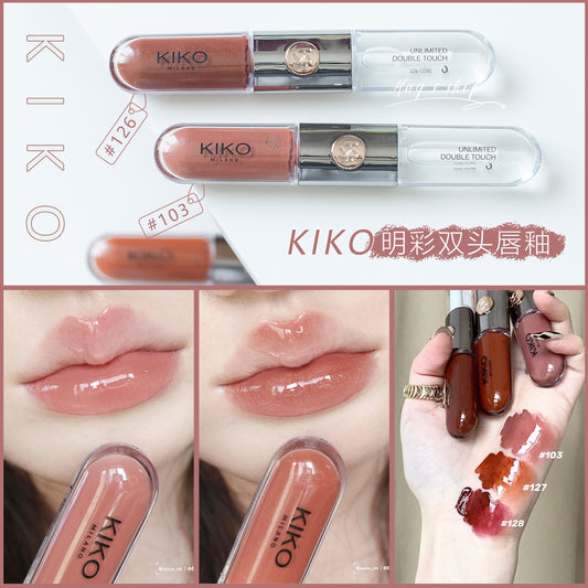 KIKO tweekoppige lipglazuurspiegelwaterlichttransparante lipgloss