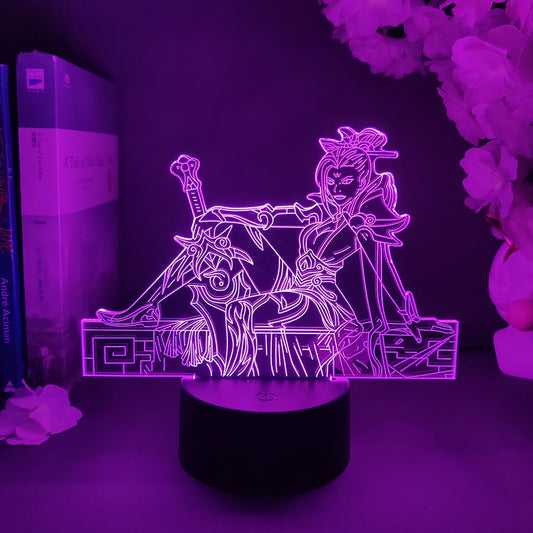 LOL Game Character 3D Hologram Lamp Laser