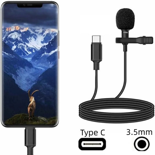 Portable 3.5mm/Type C Mini Microphone for Phone
