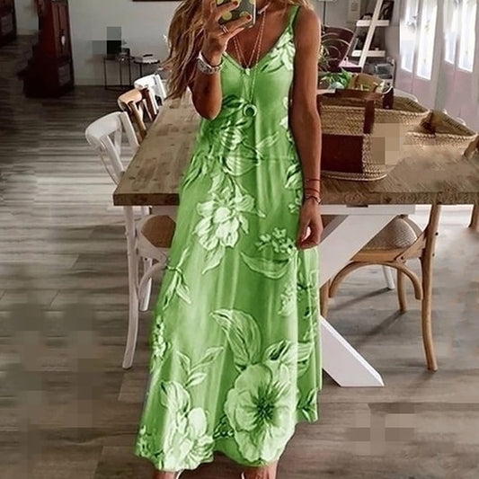 Long Dresses Casual Bohemian Sleeveless Women