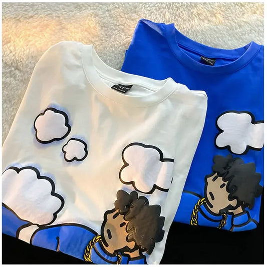 graphic t shirts women streetwear anime printed 100℅ cotton men clothing funny harajuku fashion tees oversized plus size top