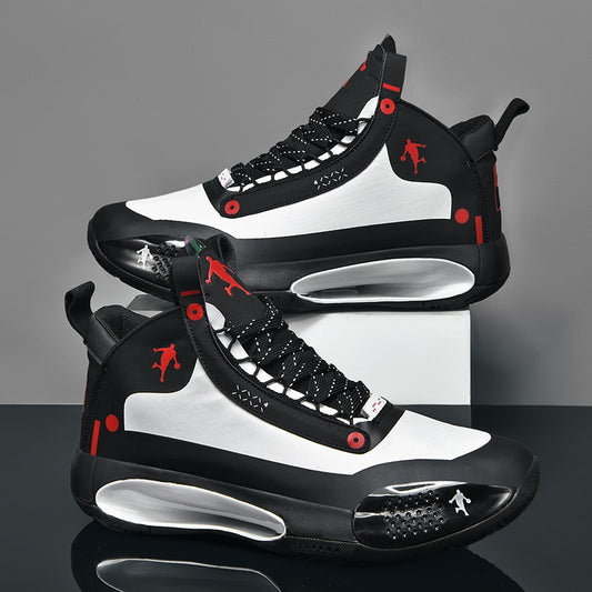 Basketball Shoes for Men Lace-Up High Top Sneakers