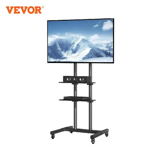 VEVOR Mobile TV Stand Height Adjustable TV Stand