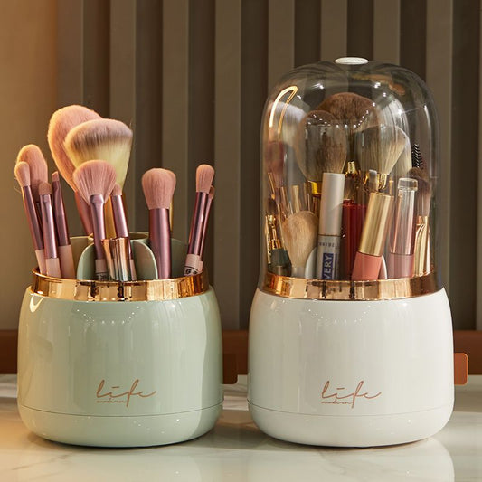 360°Rotating Makeup Organizer Makeup Brush Holder