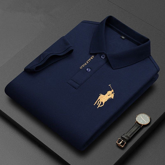 Summer New Men's Lapel Half Sleeve Polo Shirt