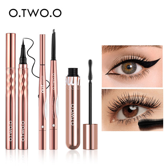 O.TWO.O 3pcs Makeup Set 4d Silk Fiber Mascara Eyeliner Pen