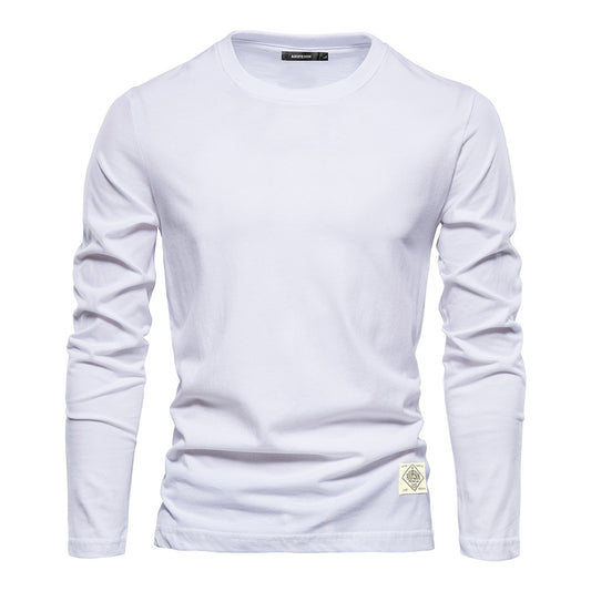 100% katoenen T-shirt met lange mouwen voor heren