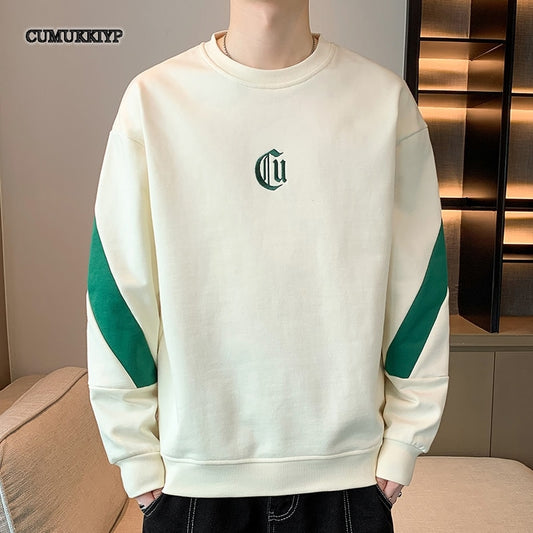 Lose Rundhals-Retro-Patchwork-T-Shirts für Herren