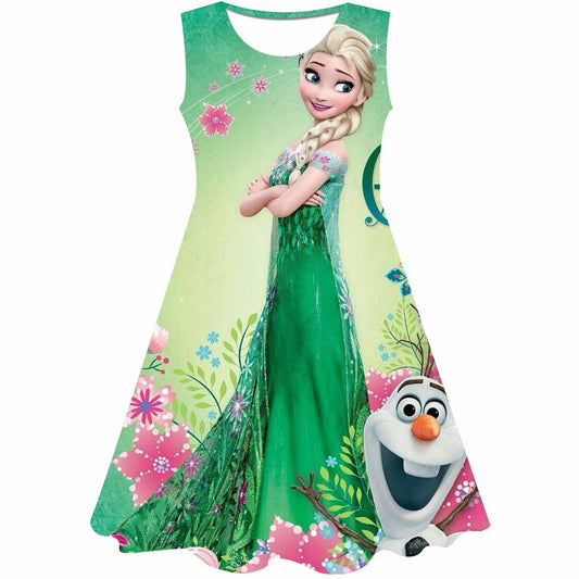 Frozen 2 Kostüm für Mädchen, Prinzessinnenkleid für Kinder
