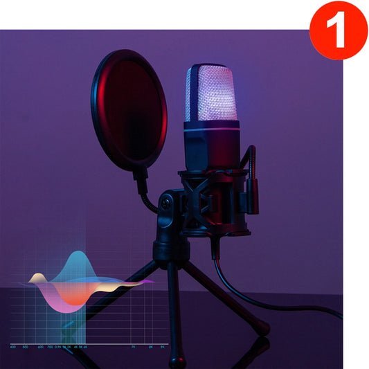 Gaming Microphone For PC Wind Protection Microphone USB