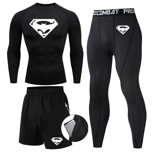 Männer Laufen Jogging Training Kleidung Sets Fußball Basketball Radfahren Fitness Sport Tragen Kits Teenager Kompression Sportswear