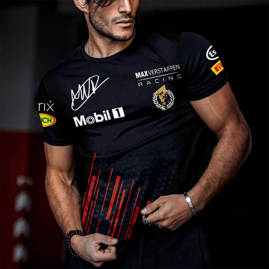 Neues Sommer-T-Shirt der Formel-1-Fahrer-Weltmeisterschaft 2023 für Herren