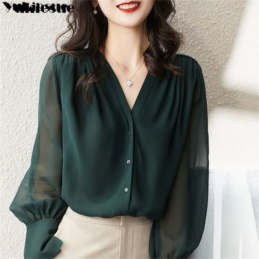 Spring Summer Elegant blouse women
