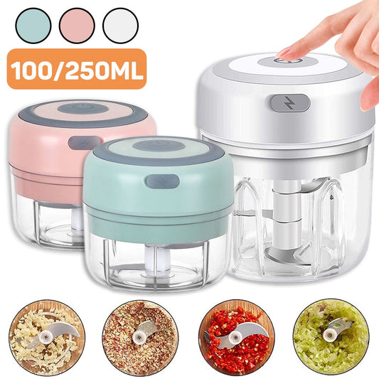 100/250 ml mini elektrische knoflookhakmolen, groente, chili en vlees