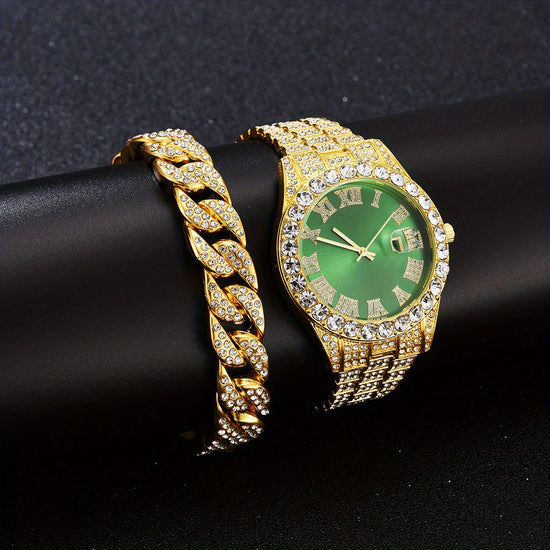 Golden Green Suit