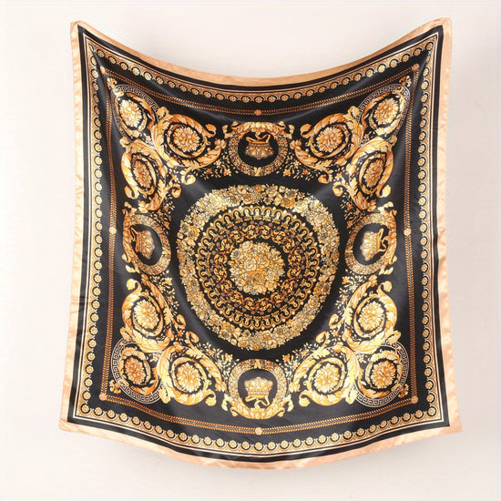 Black Golden Retro Flower