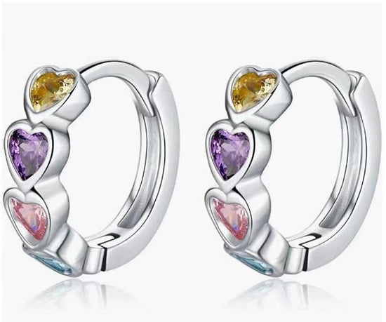 Color Small Heart Ear Clip