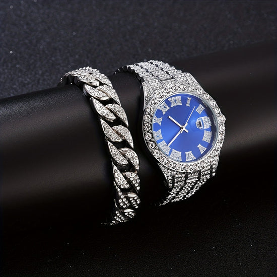 Silvery Blue Suit