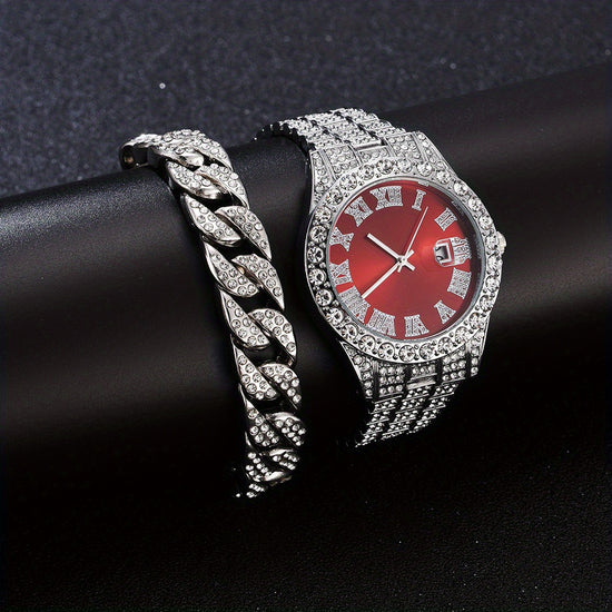 Silvery  Red Suit