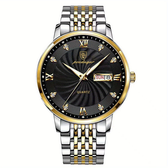 Silver Strap and Black Dial