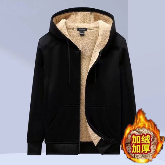 Nieuwe Fleece Rits Hoodie Sweatshirt Heren