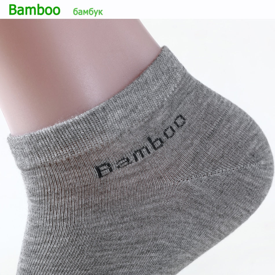 10 Pairs / Pack Men's Bamboo Fiber Socks Short High Quality