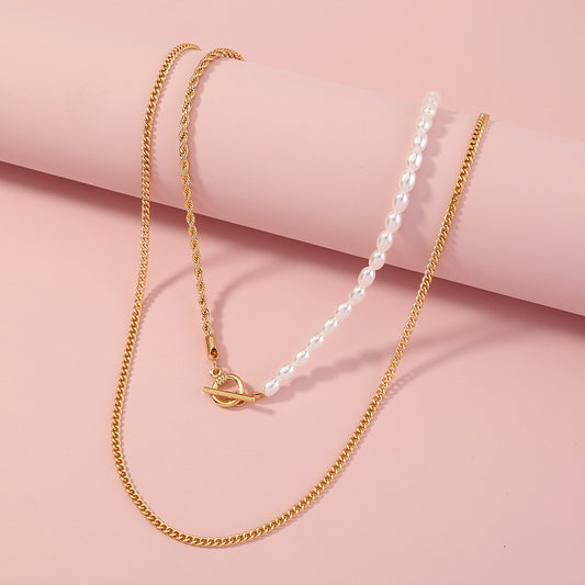 Trendy Cool Street Shot Geometry Metal Chain