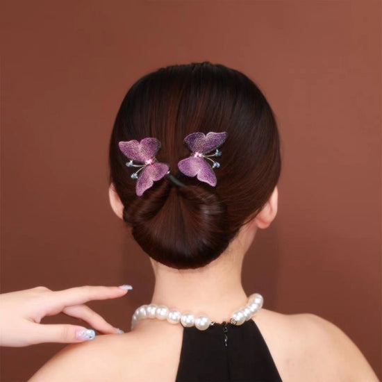 Purple Embroidery Butterfly