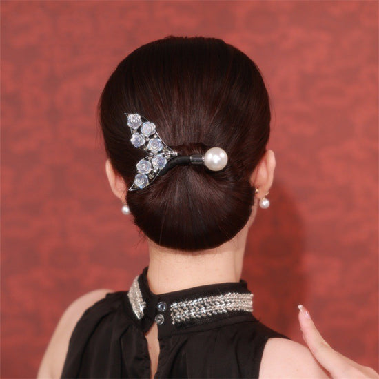 Blue Flower Fishtail Hair Band