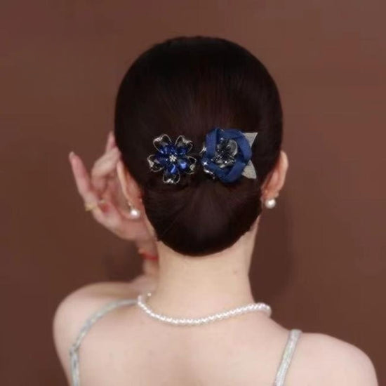 Dark Blue Bud Hair Band