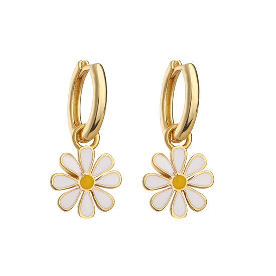 White Earrings 1 Pair