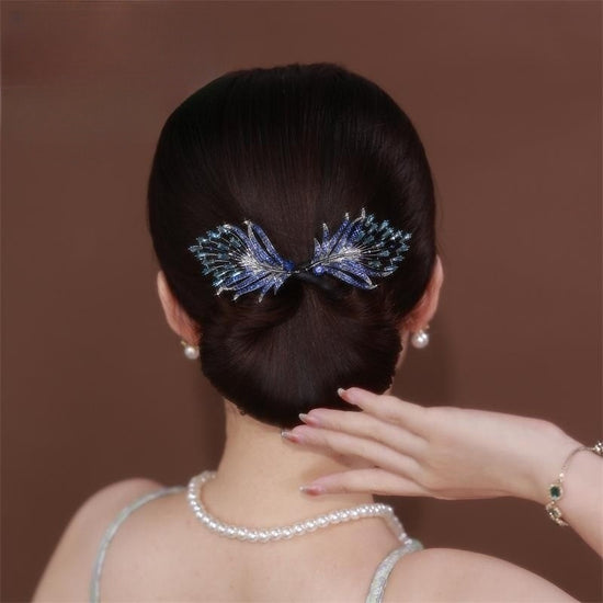 Feather Hair Band Blue