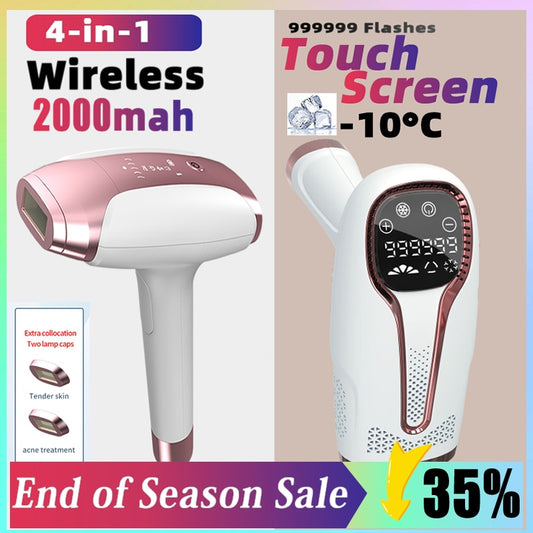 Knippert IPL-laser-epilator voor vrouwen