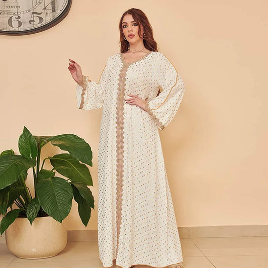Jalabiya Dubai Dresses for Woman eid Abaya Luxury Ramadan kebaya musulmans kaftan Traditional Muslim Costumes 2024