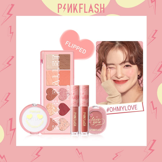 PINKFLASH 5 Pcs Makeup Set Eyeshadow Matte Lipstick