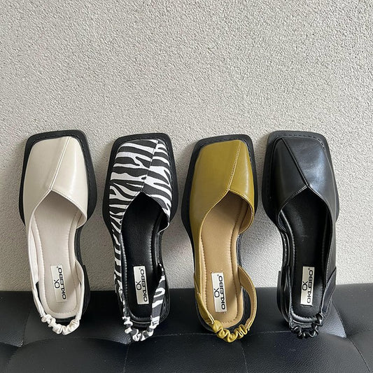 Square Toe Elegant Ladies Sandals