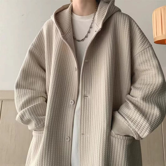 Heren sweatshirt wafel Korea-versie jas