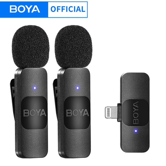 BOYA BY-V Professional Wireless Lavalier Mini Microphone for iPhone