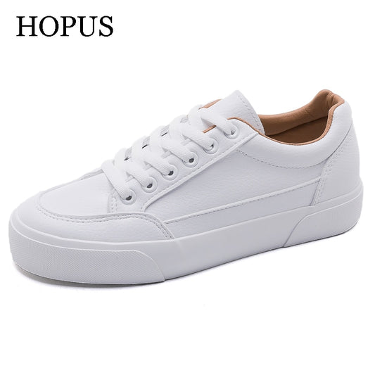Comfort Women White Vulcanized Platform Shoes