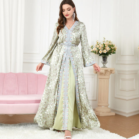 Green Abaya Set