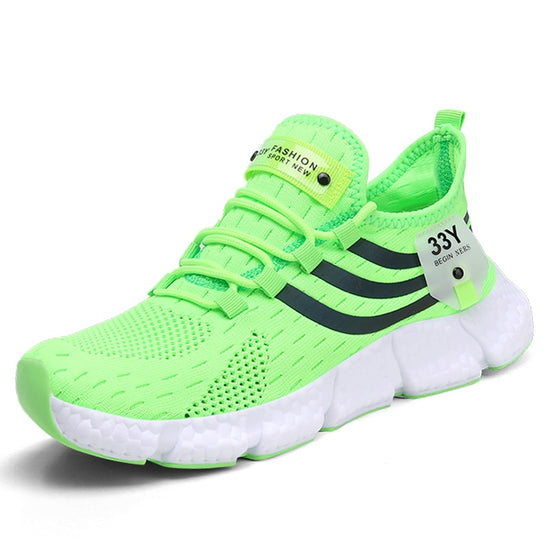 Green sneakers