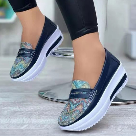 blue sneakers