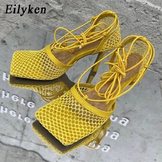 Women Square Toe High Heel