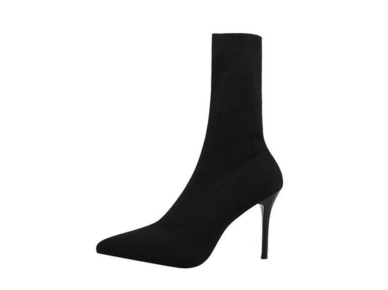 7cm heel bk cotton