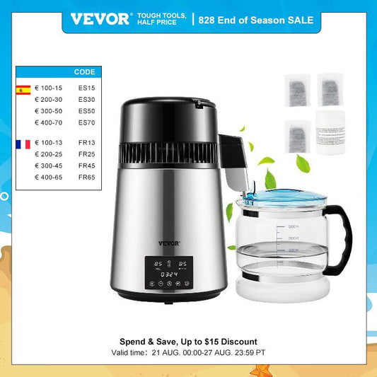 VEVOR 4L Water Distiller Purifier Filter